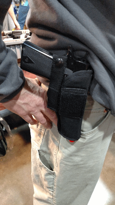 Holster in use