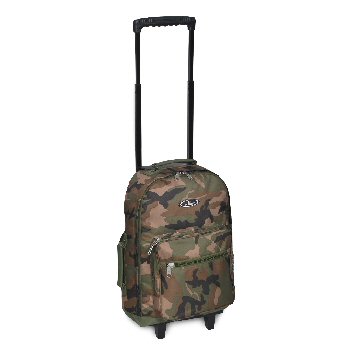 Woodland Camo Wheeled Backpack