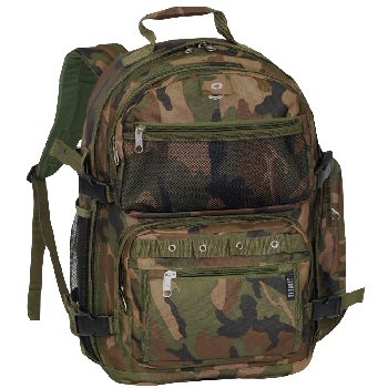 Oversized Woodland Camo Backpack